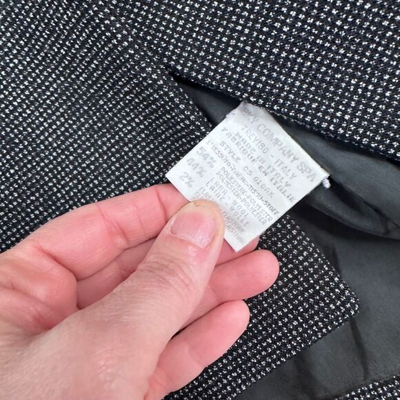 Calvin Klein Textured Blazer Jacket Black White Made in Italy Women’s Small - Picture 4 of 7